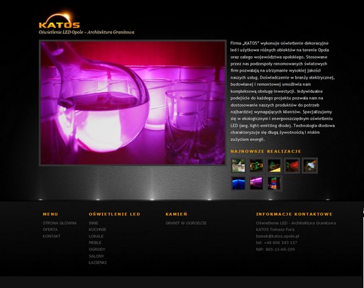 Strona internetowa dla firmy Katos z Opola